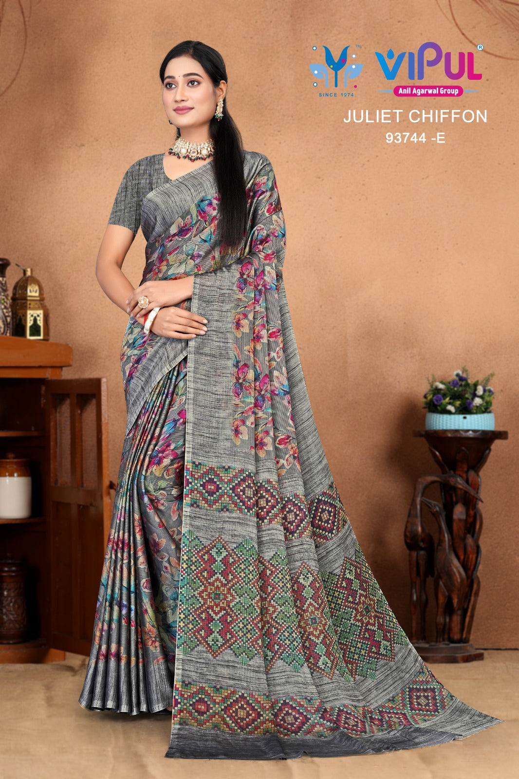 93744-E Juliet Vipul Chiffon Sarees