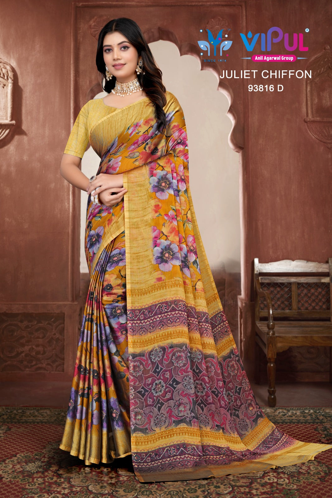 93816-D Juliet Vipul Chiffon Sarees