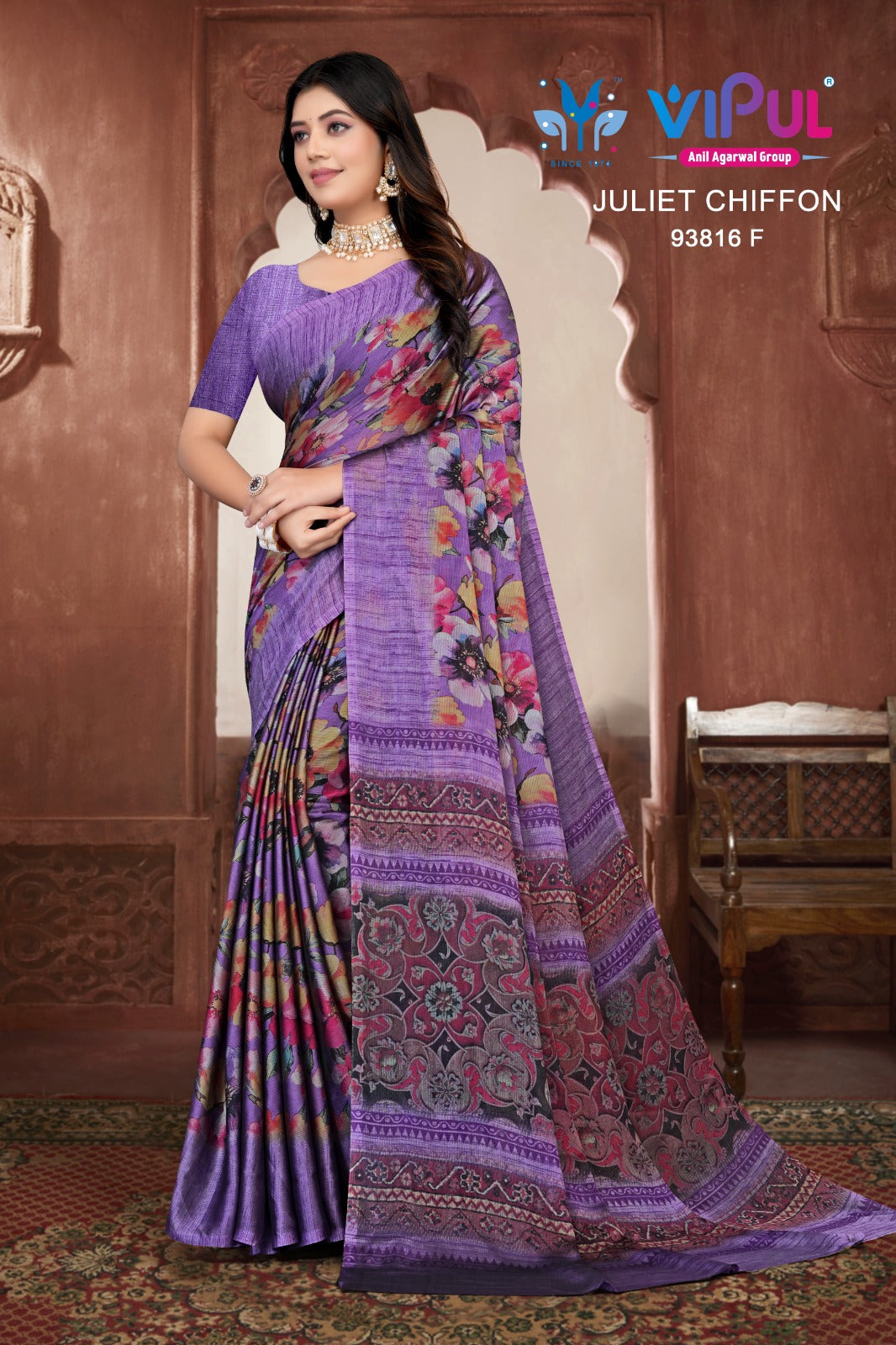 93816-F Juliet Vipul Chiffon Sarees