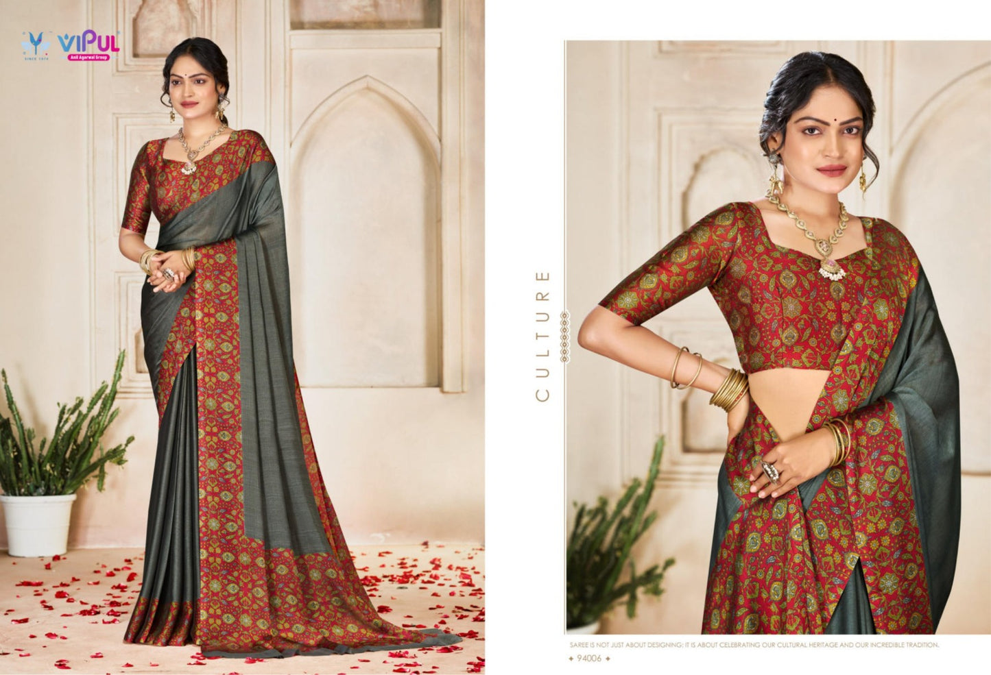 94006 Juliet Vol 26 Vipul Chiffon Sarees