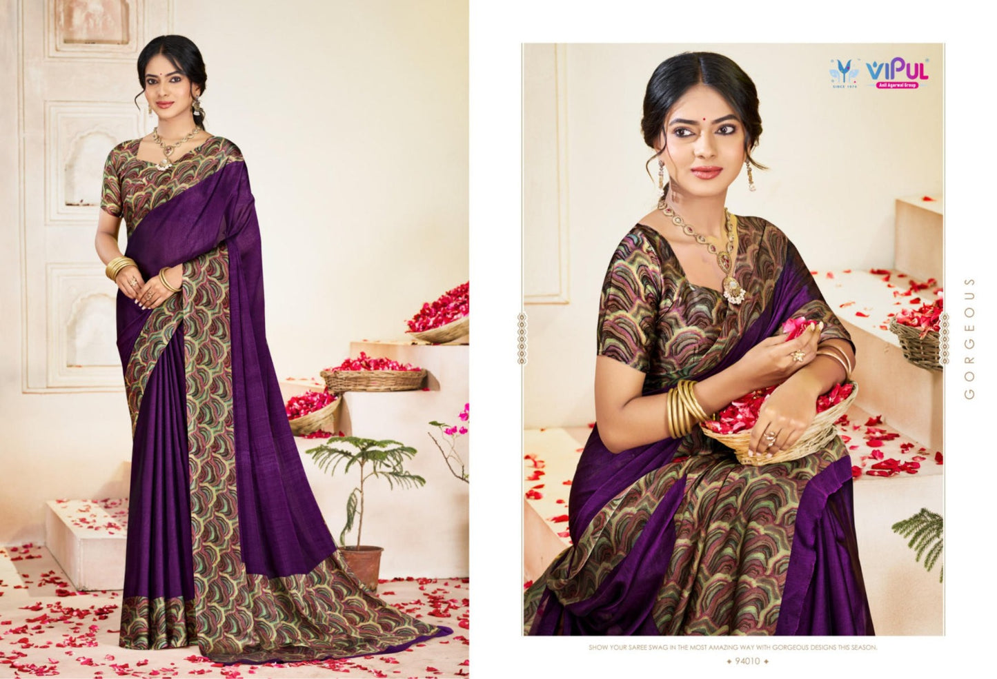 94010 Juliet Vol 26 Vipul Chiffon Sarees