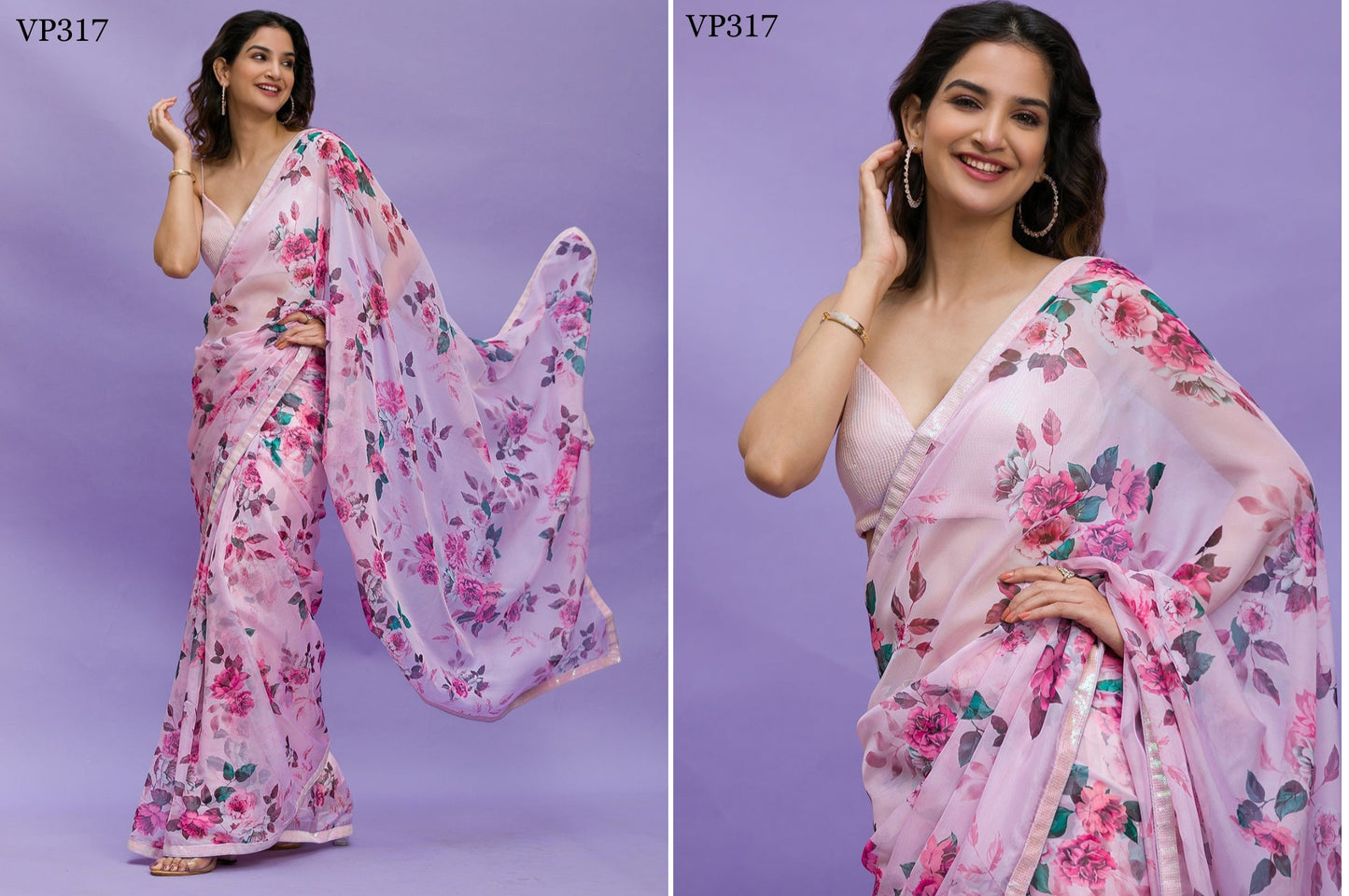 317 Kalki Sequence Fashion Berry Sarees