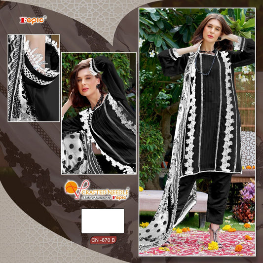 870B Crafted Needle Pakistani Readymade Suits