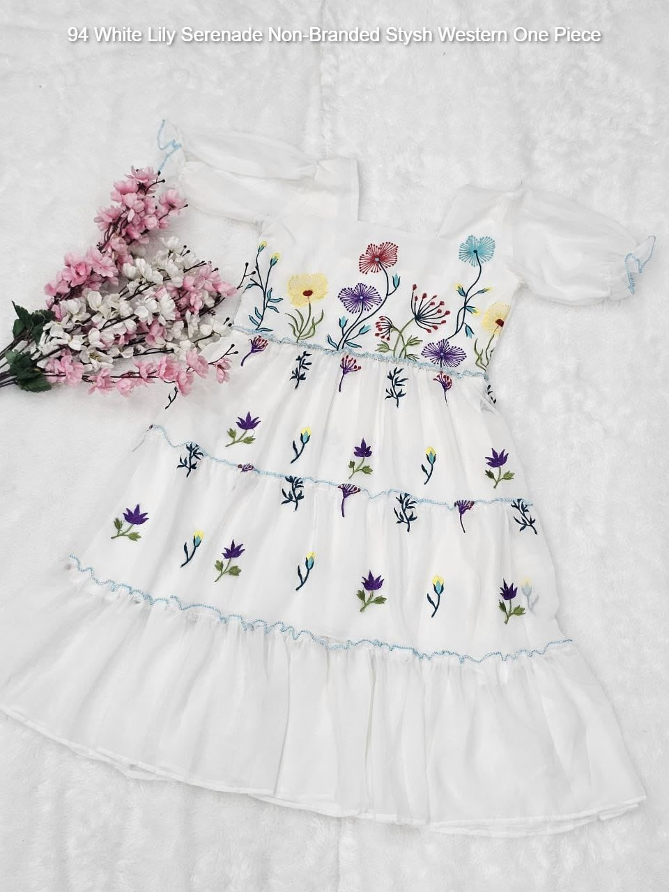 94 White Lily Serenade Non-Branded Stysh Western One Piece