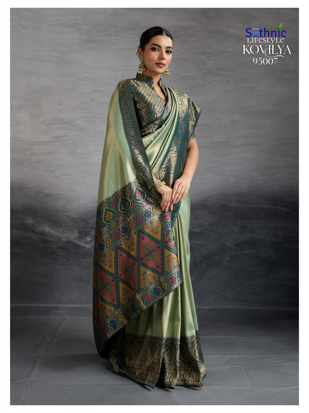 95007 Kovilya Vol 2 Sethnic Soft Silk Sarees