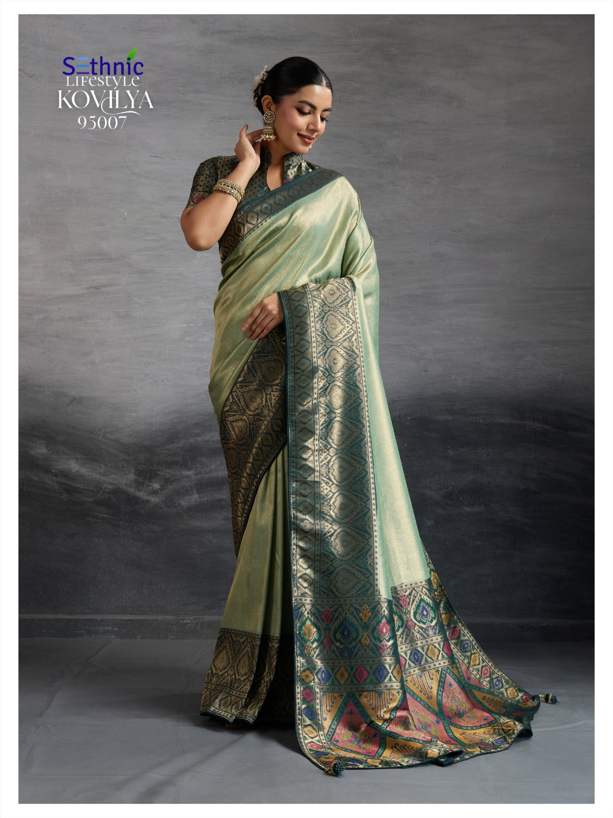 95007 Kovilya Vol 2 Sethnic Soft Silk Sarees