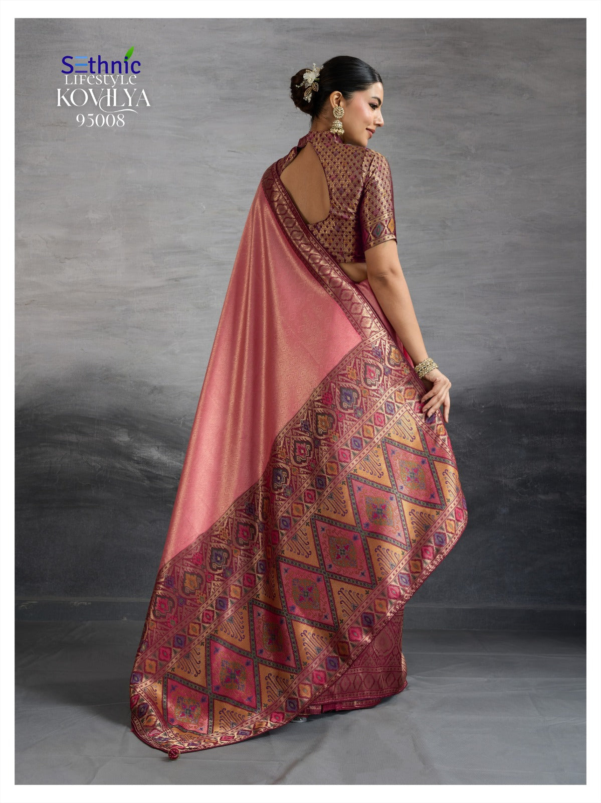 95008 Kovilya Vol 2 Sethnic Soft Silk Sarees