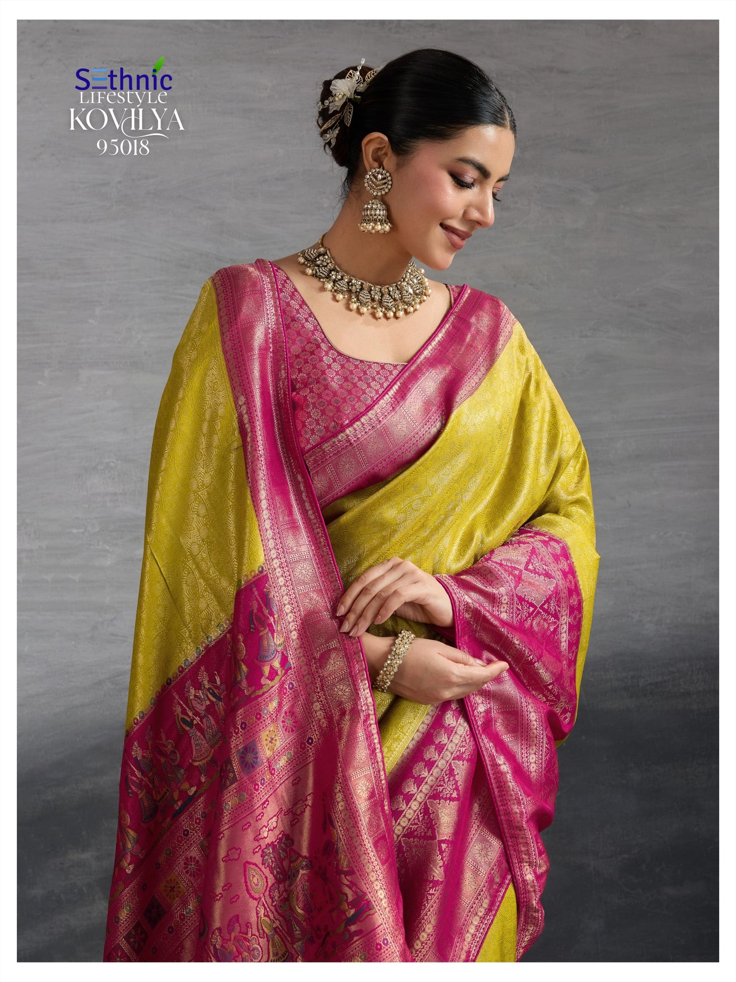 95018 Kovilya Vol 5 Sethnic Kanjivaram Silk Sarees