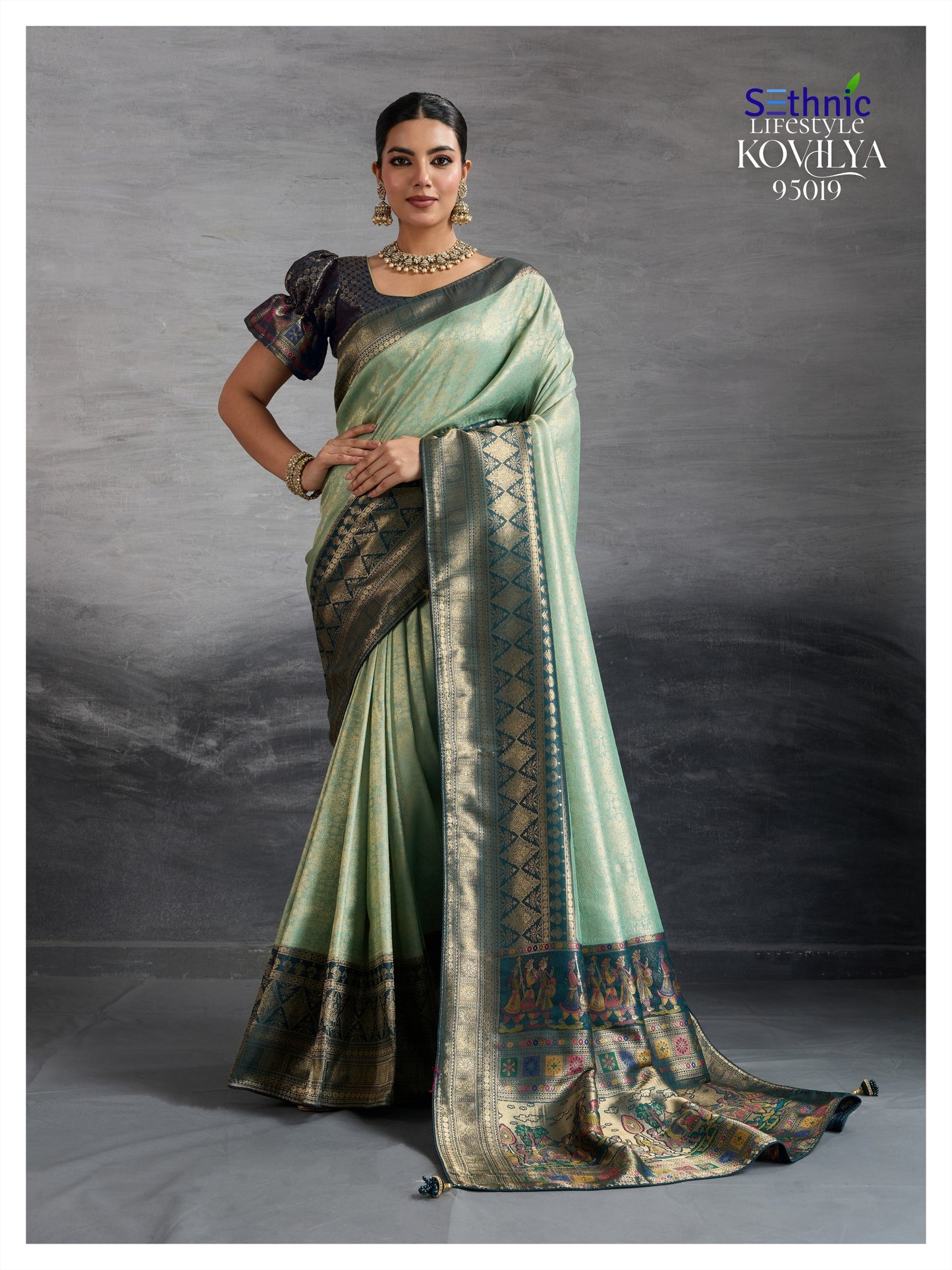 95019 Kovilya Vol 5 Sethnic Kanjivaram Silk Sarees
