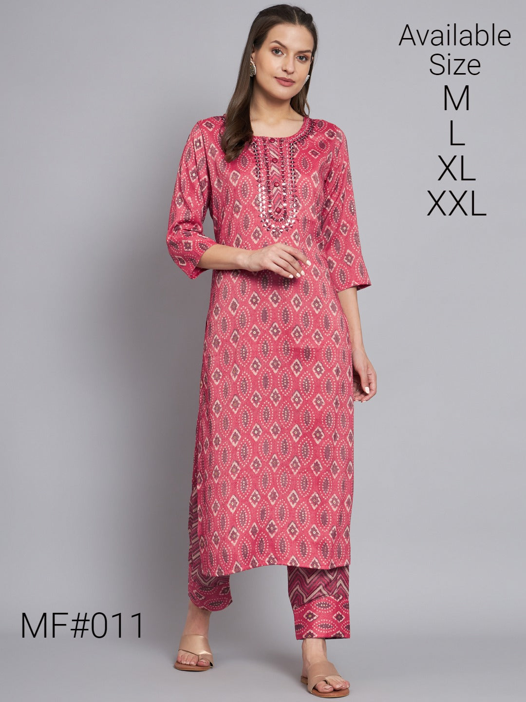 Mf 011 Msm Kurti Pant Set