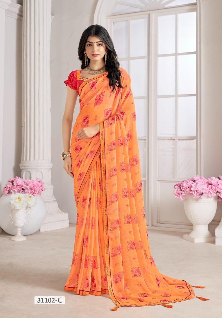 31102C Vanilla Vol 5 Ruchi Sarees