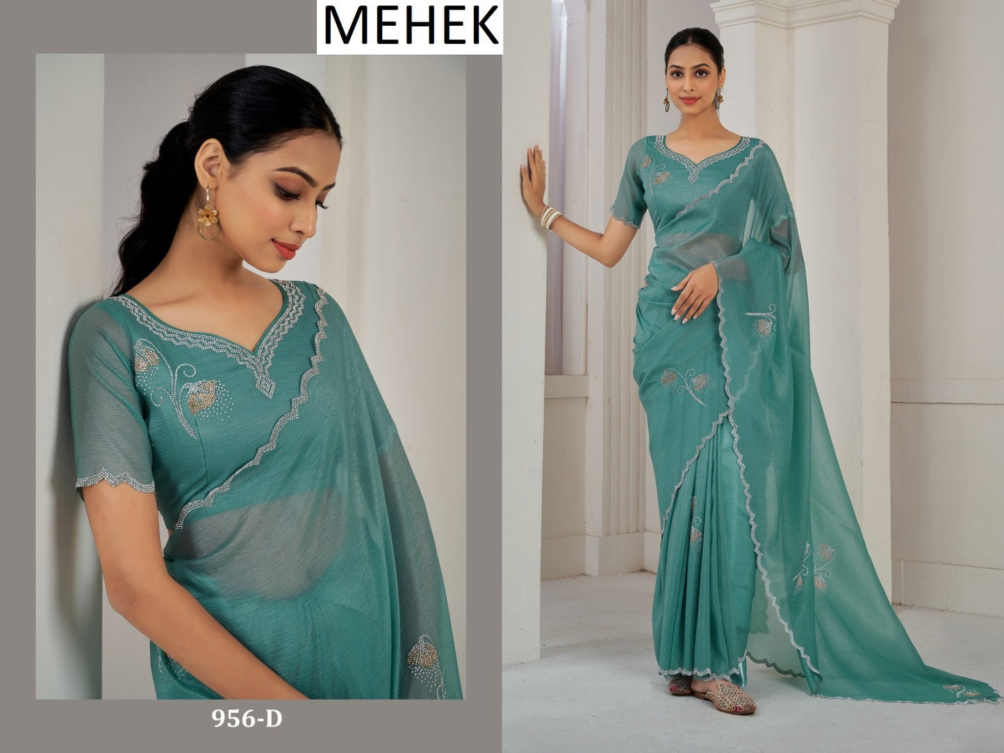 956D Mehek Jarkan Sarees