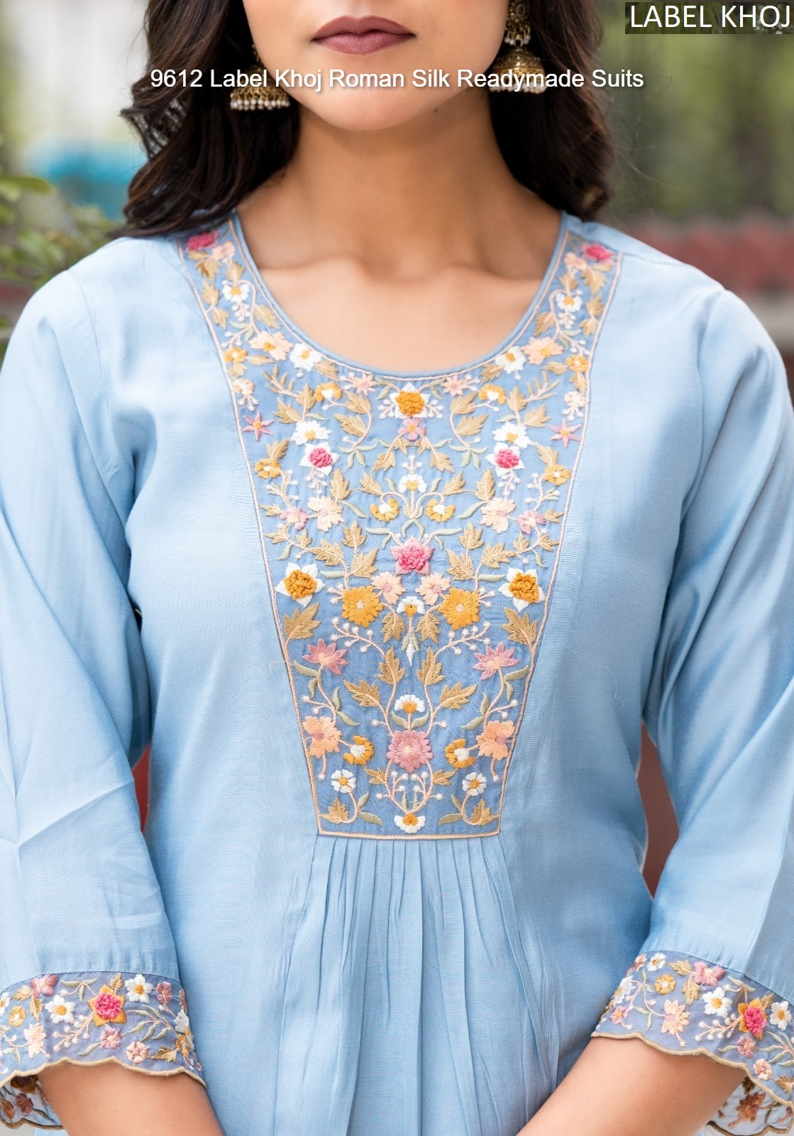 9612 Label Khoj Roman Silk Readymade Suits