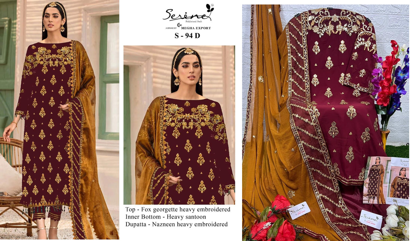 S-94-D Serine Pakistani Salwar Suits