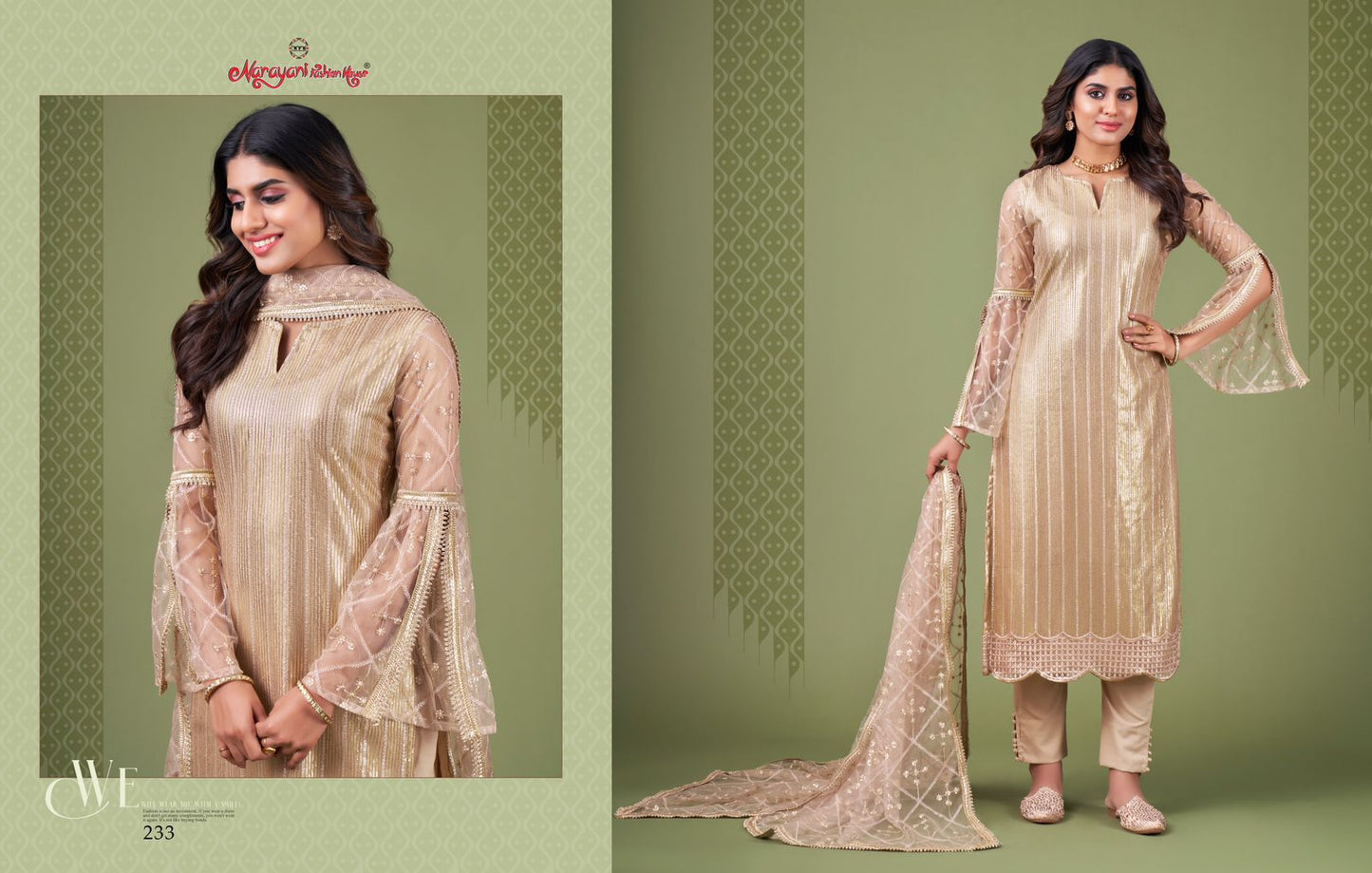 233 Zehra Vol 4 Narayani Fashion House Unstitched Suits