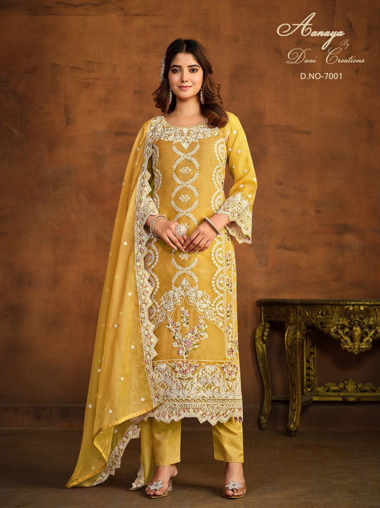 7001 Aanaya Vol 170 Dani Creation Unstitched Suits