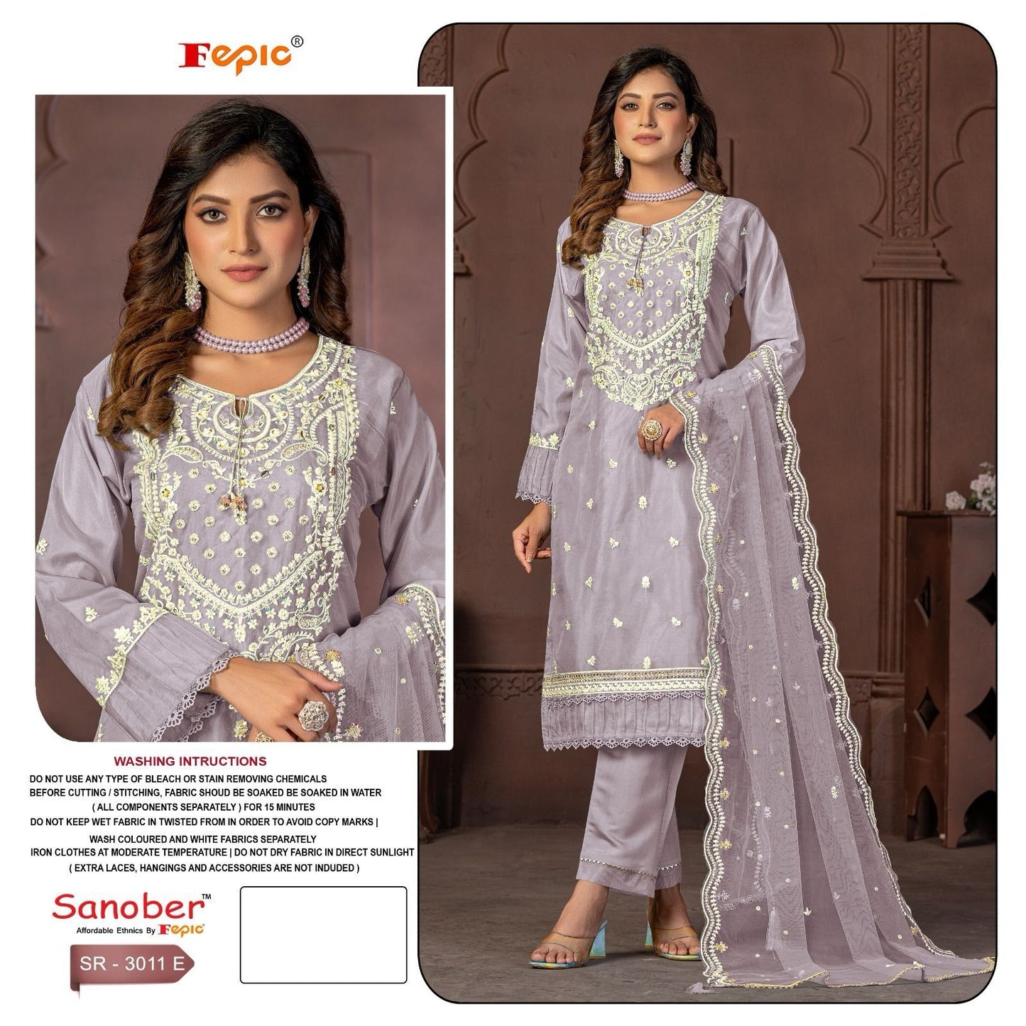 3011E Sanober Pakistani Readymade Suits