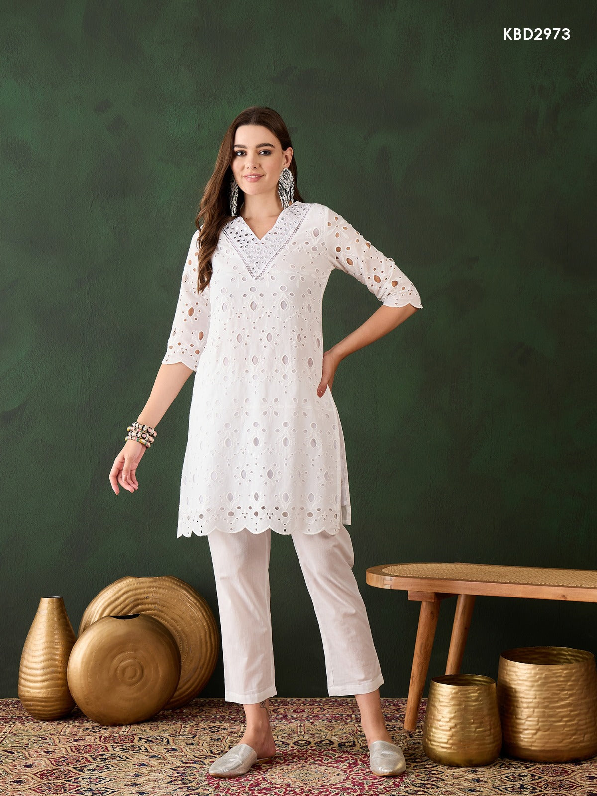 2973 Bhumi Vol 3 Mahotsav Kurti Pant Set
