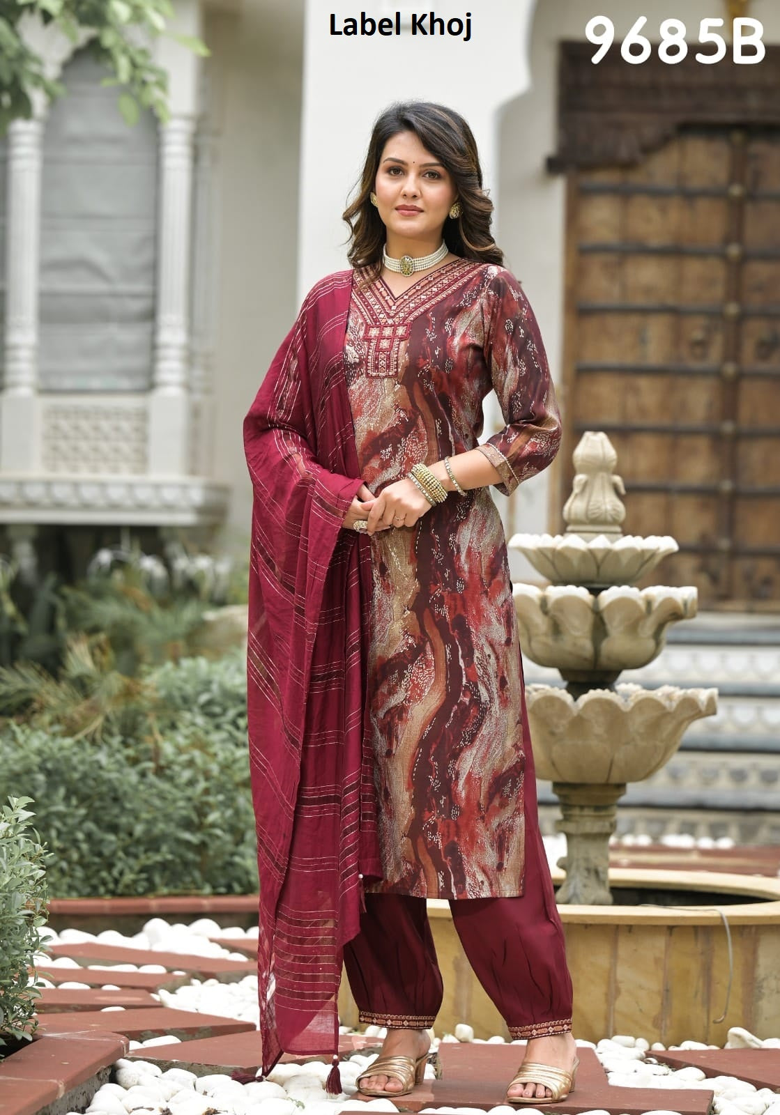 9685B Label Khoj Afghani Readymade Suits