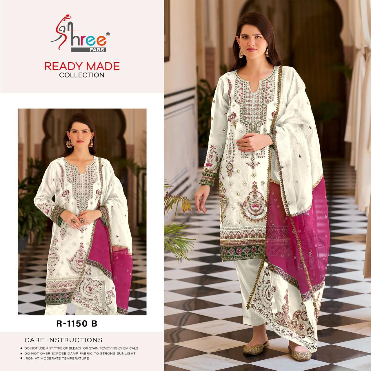 R-1150-B Shree Fabs Pakistani Readymade Suits