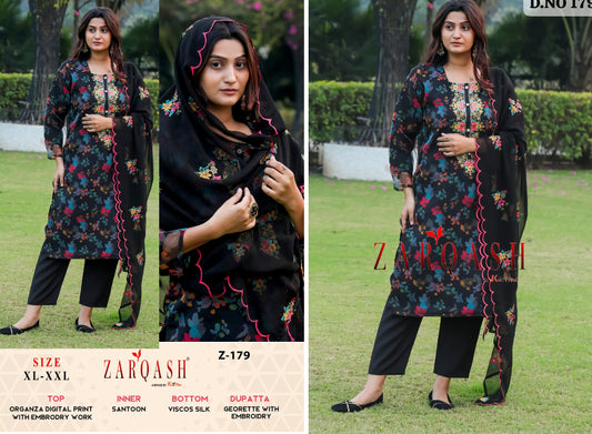 Z-179 Zarqash Pakistani Readymade Suits