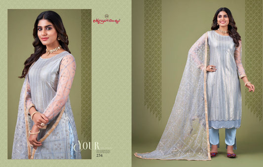 234 Zehra Vol 4 Narayani Fashion House Unstitched Suits