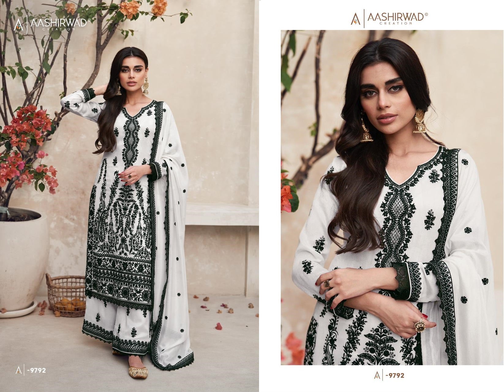 9792 Mirza Aashirwad Creation Premium Pakistani Readymade Suits