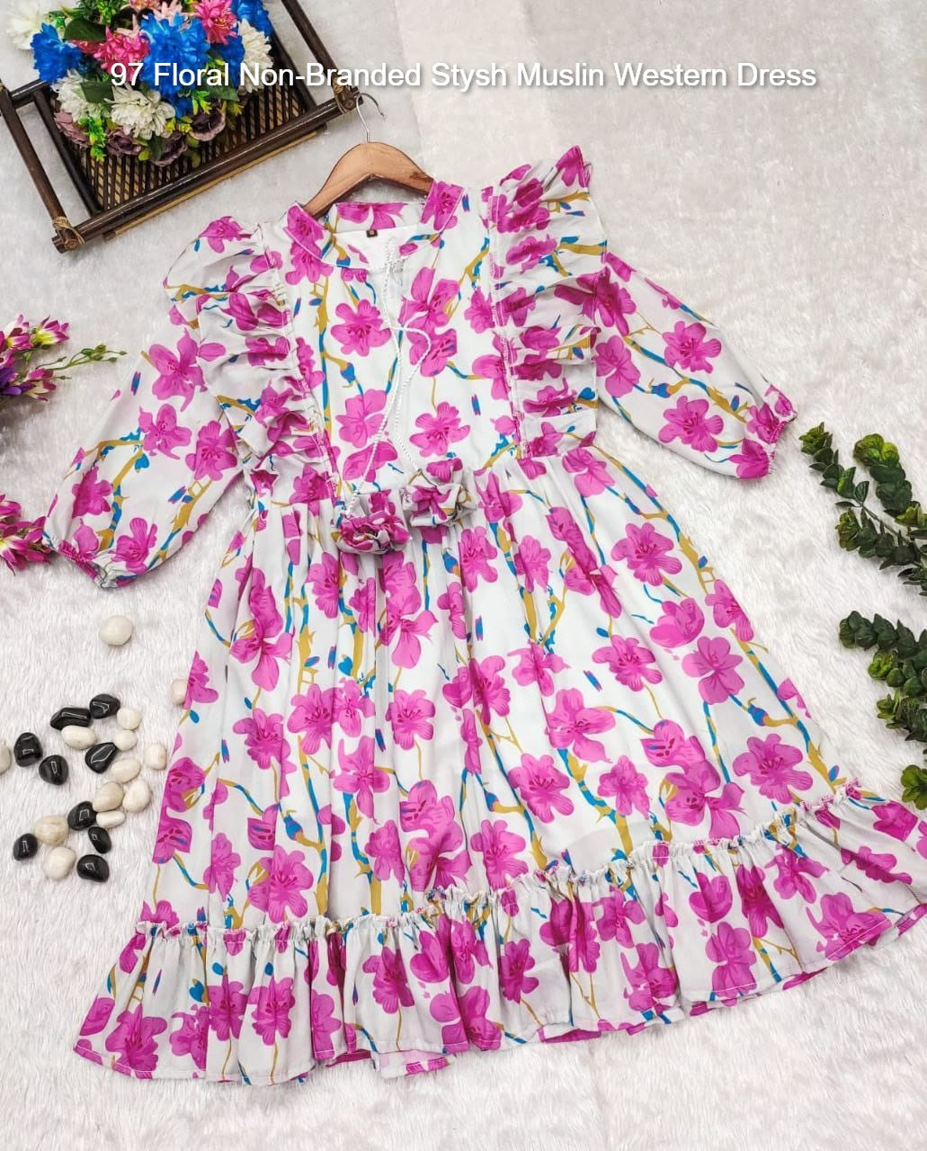 97 Floral Non-Branded Stysh Muslin Western Dress