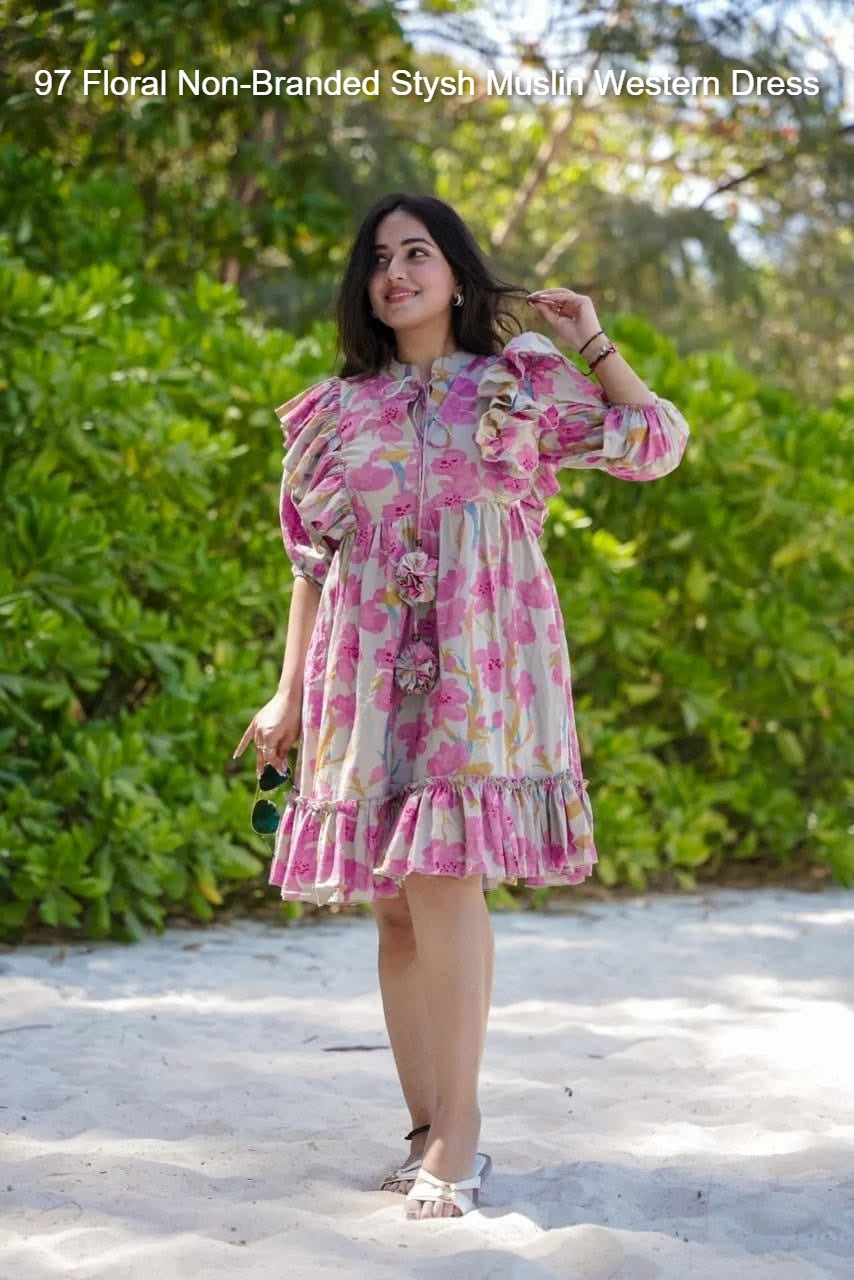 97 Floral Non-Branded Stysh Muslin Western Dress