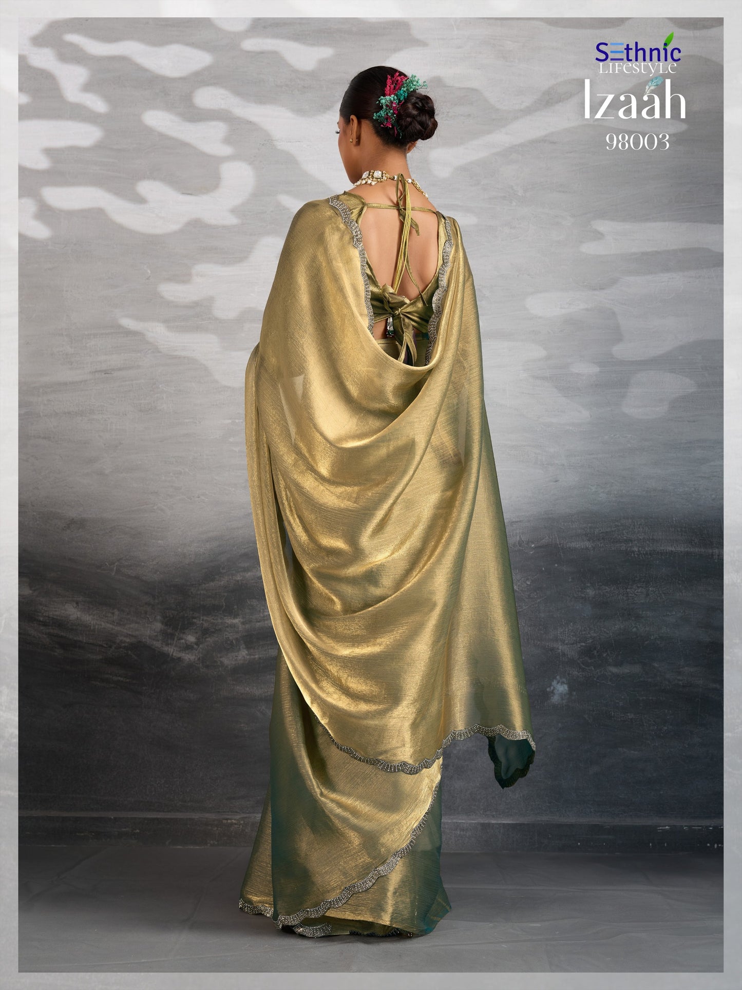 98003 Izaah Sethnic Chiffon Sarees