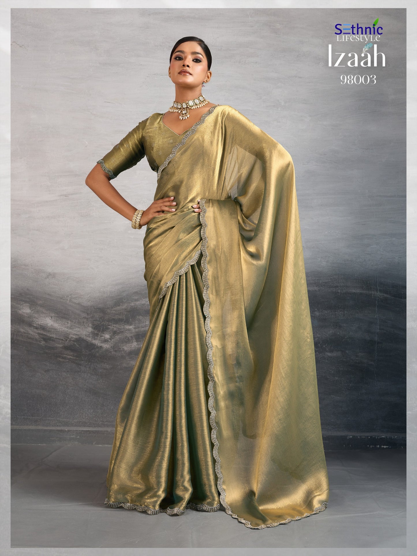 98003 Izaah Sethnic Chiffon Sarees