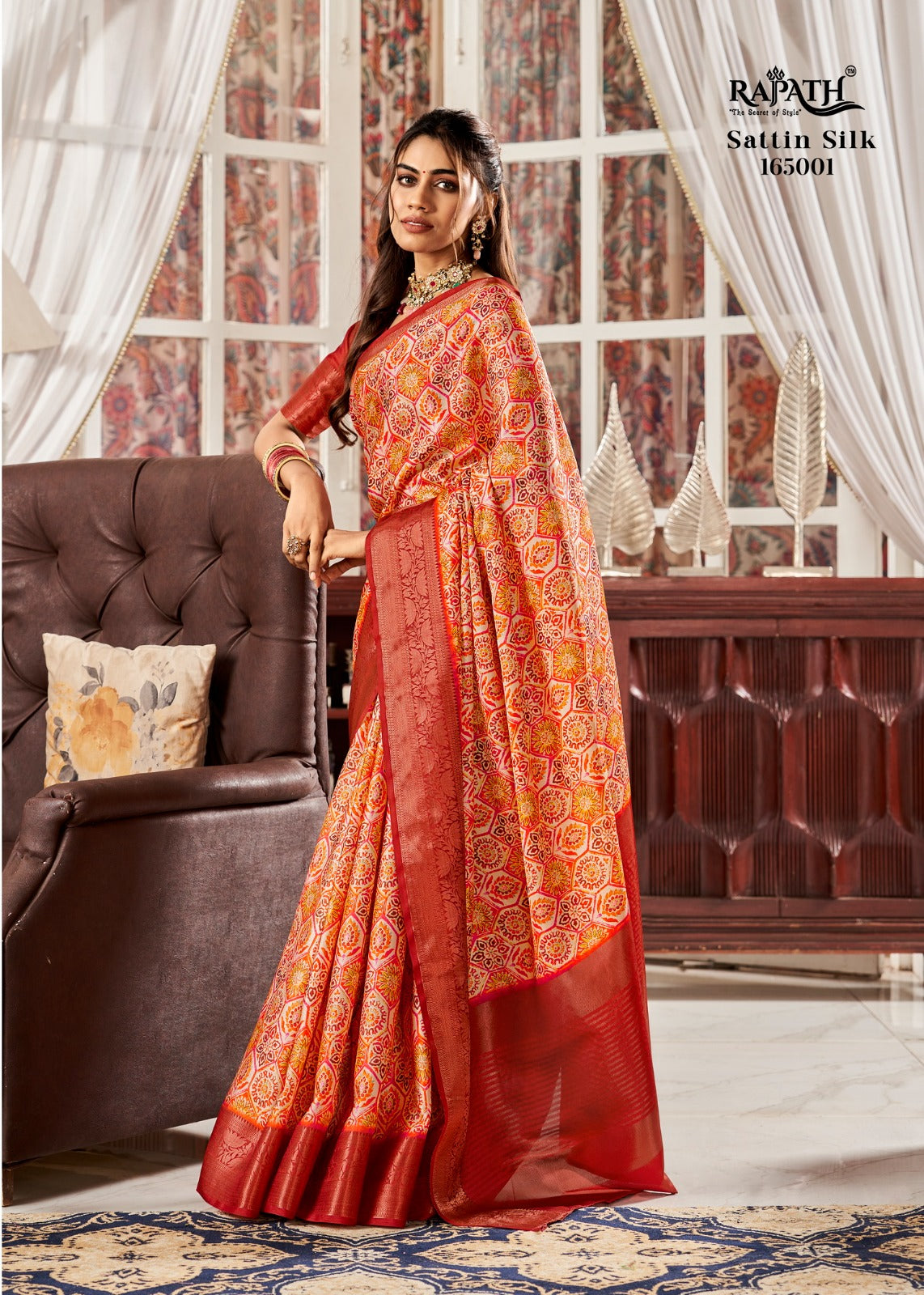 165001 Sunheri Rajpath Sarees