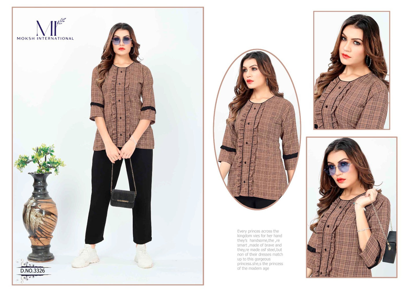 3326 Gattu Vol 2 Moksh Women Top