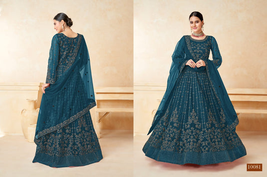10081 Vol 8 Anjubaa Unstitched Suits