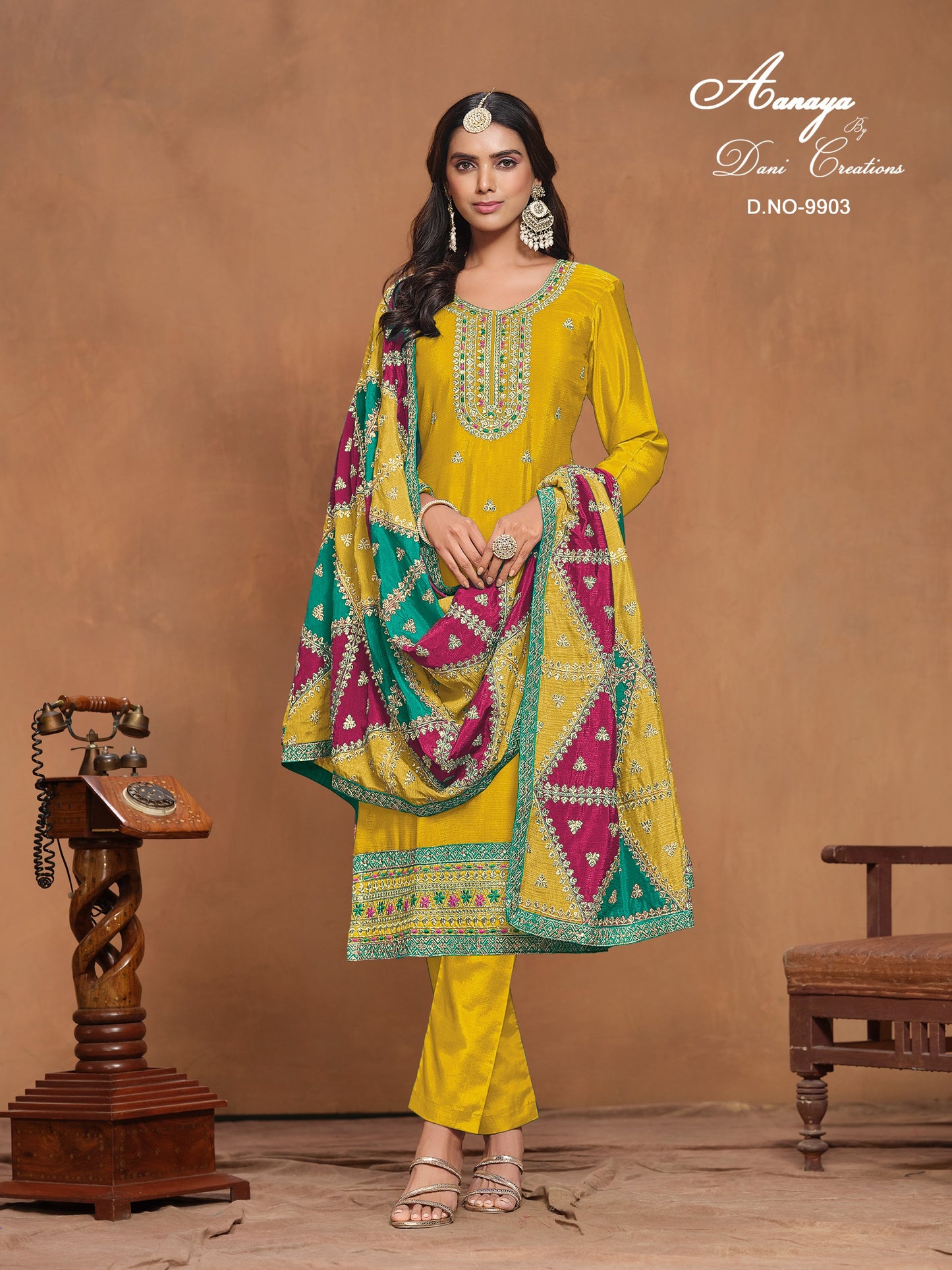 9903 Aanaya Vol 199 Dani Creation Pakistani Salwar Suits