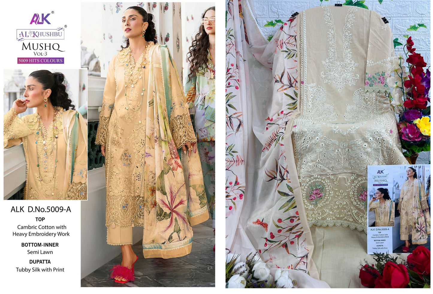 5009-A Mushq Vol 3 Alk Pakistani Salwar Suits