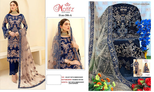 386-A Motifz Pakistani Salwar Suits