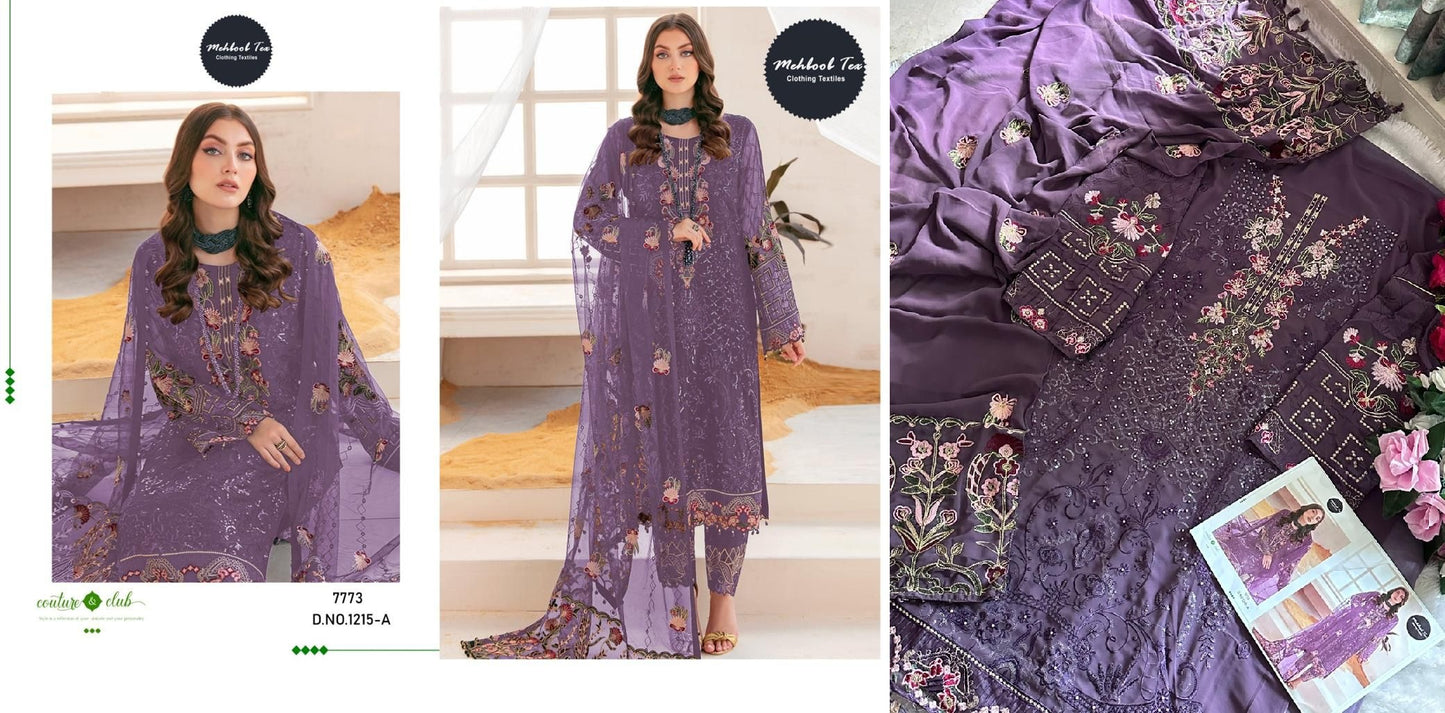 1215-A Mehboob Tex Pakistani Salwar Suits