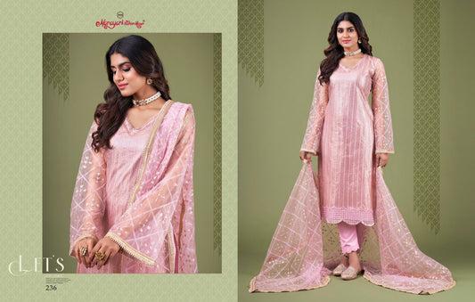 236 Zehra Vol 4 Narayani Fashion House Unstitched Suits