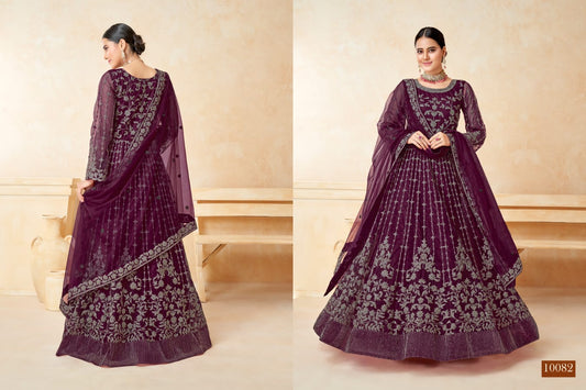 10082 Vol 8 Anjubaa Unstitched Suits