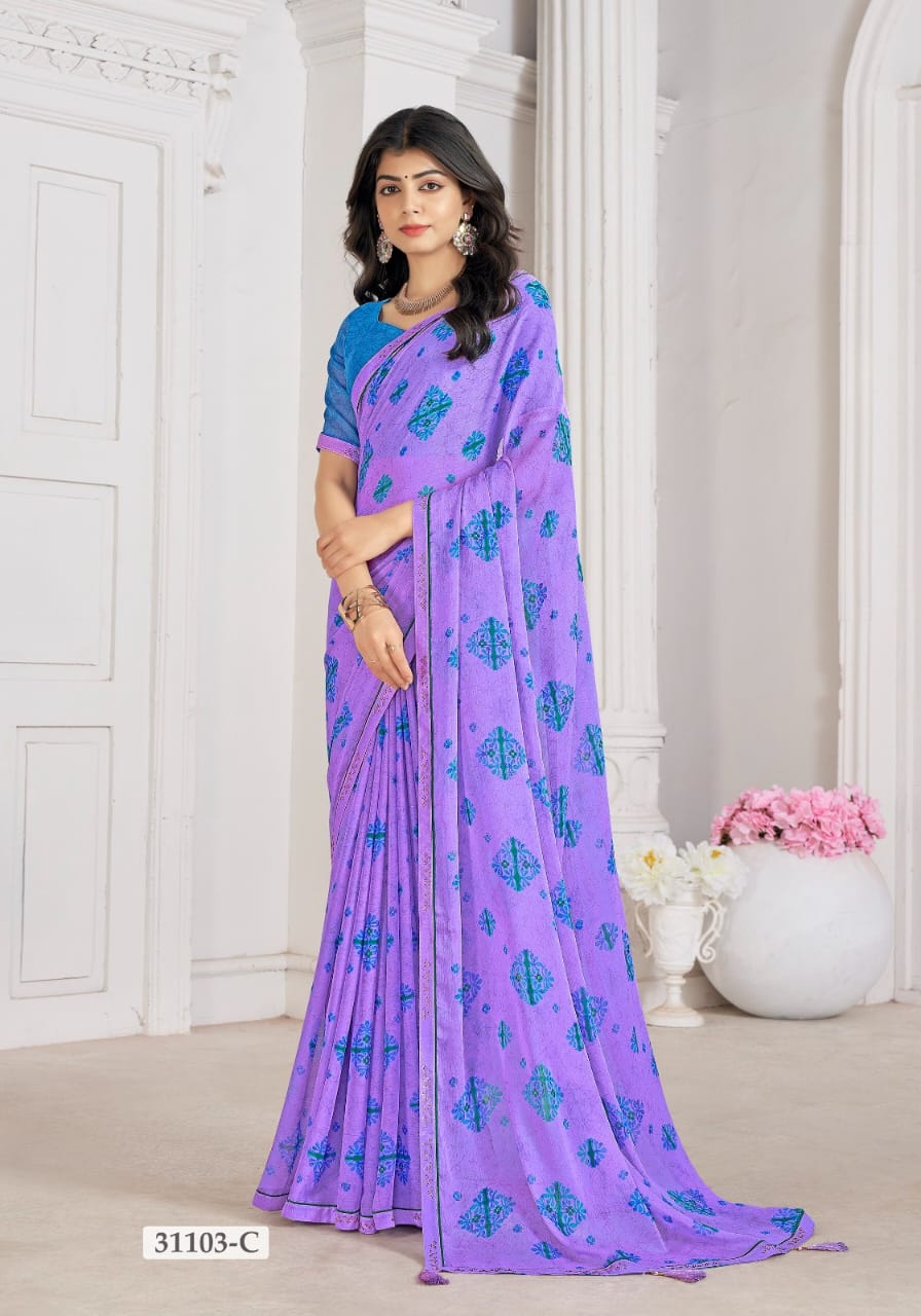 31103C Vanilla Vol 5 Ruchi Sarees