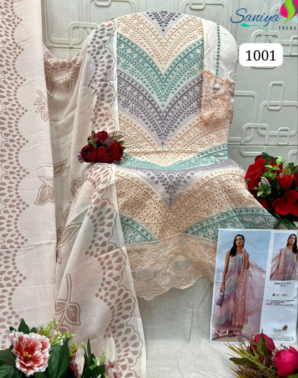 1001 Saniya Trendz Mariya B Hits Pakistani Salwar Suit
