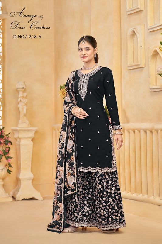 Aanaya Vol 218A Dani Creation Roman Silk Pakistani Readymade Suits