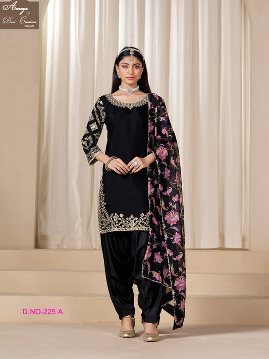 Aanaya Vol 225A Dani Creation Pv Chanderi Unstitched Suits