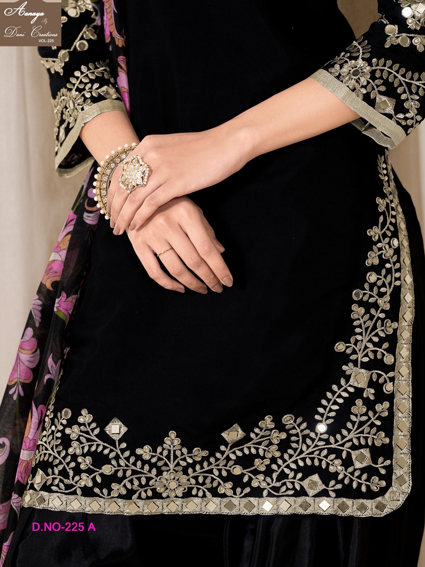 Aanaya Vol 225A Dani Creation Pv Chanderi Unstitched Suits