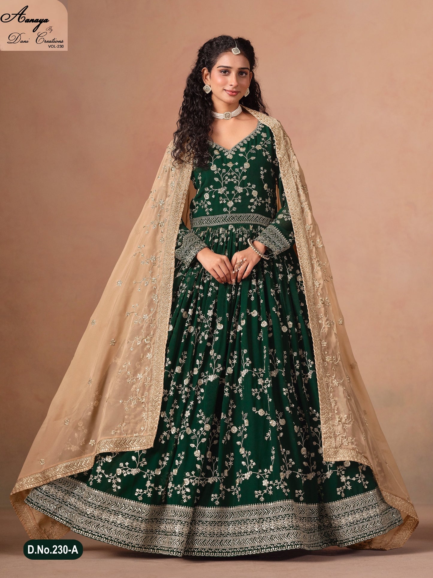 Aanaya Vol 230A Dani Creation Faux Georgette Pakistani Salwar Suits