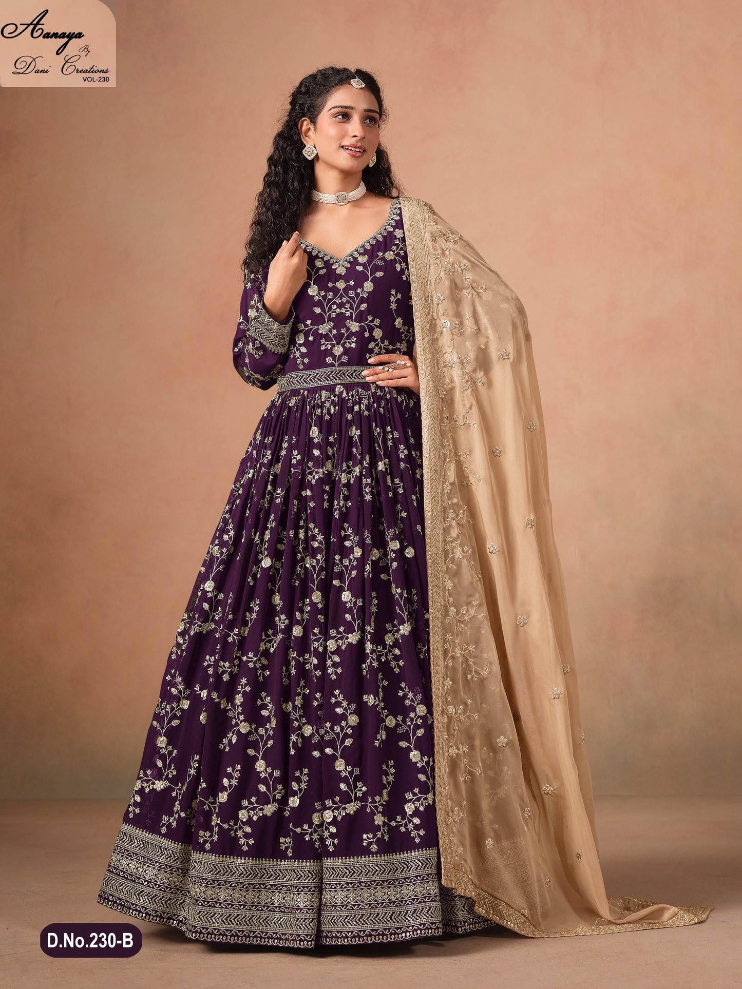 Aanaya Vol 230B Dani Creation Faux Georgette Pakistani Salwar Suits