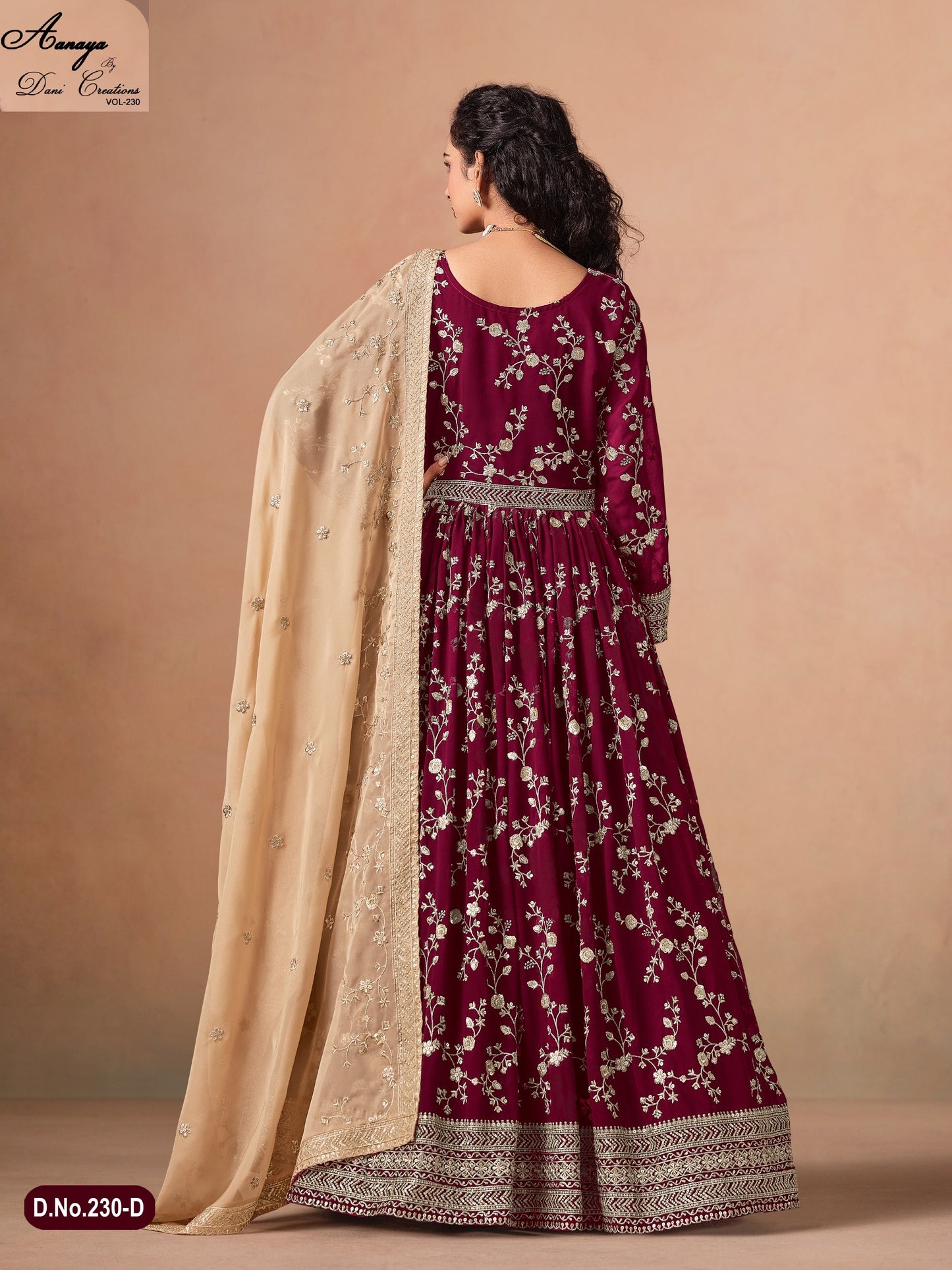 Aanaya Vol 230D Dani Creation Faux Georgette Pakistani Salwar Suits