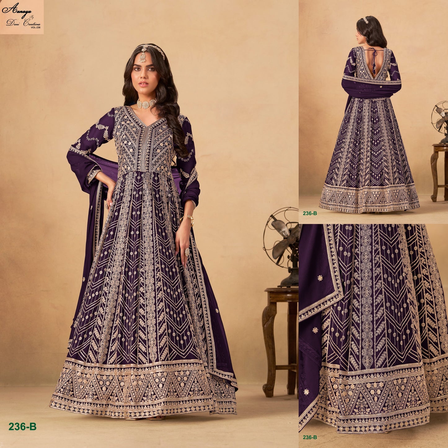 Aanaya Vol 236-B Dani Creation Faux Georgette Pakistani Salwar Suits