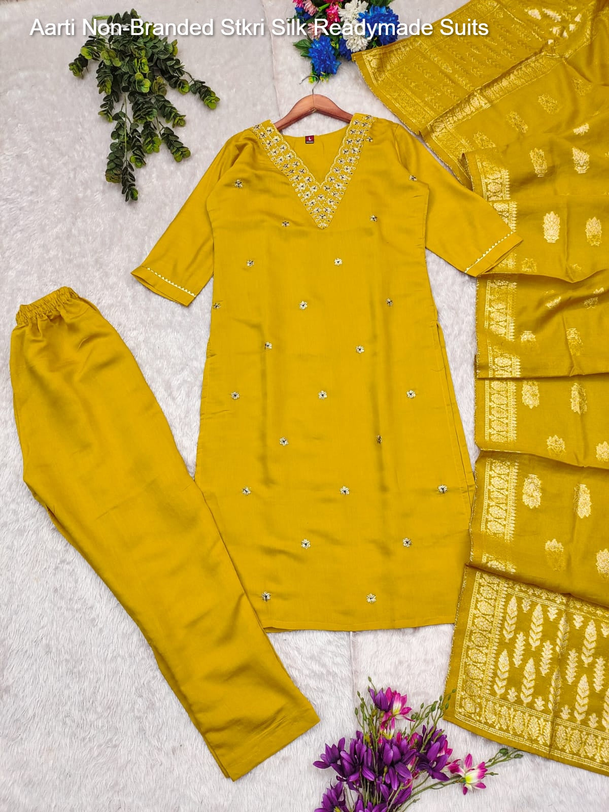Aarti Non-Branded Stkri Silk Readymade Suits